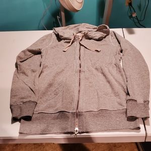 Daytrip Gray Silver Zip up light weight hoodie Size Large